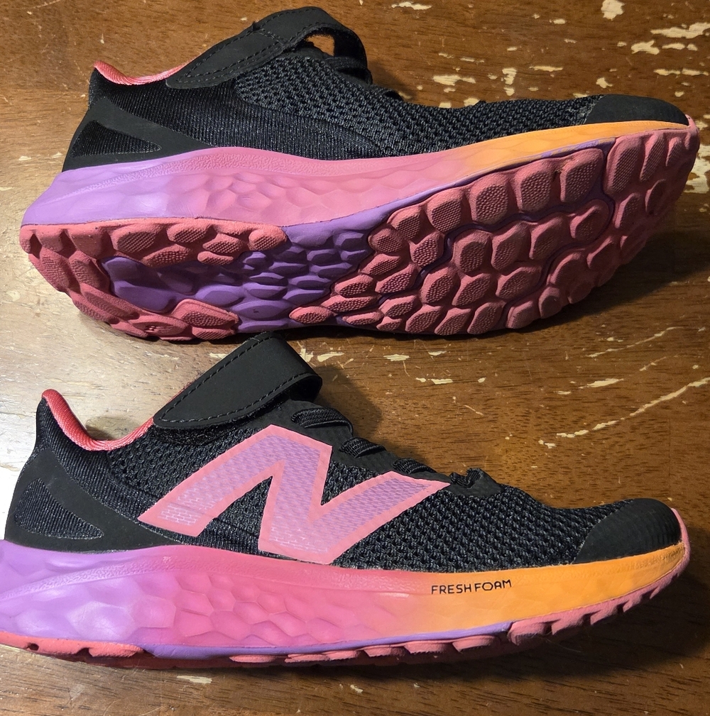 New Balance Black and Pink Sneakers